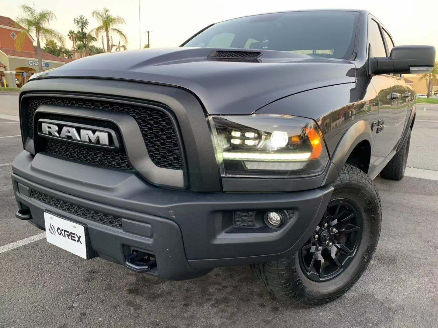 09-18 Ram Truck LUXX-Series (5th Gen 2500 Style) LED Projector Headlights Black | AlphaRex