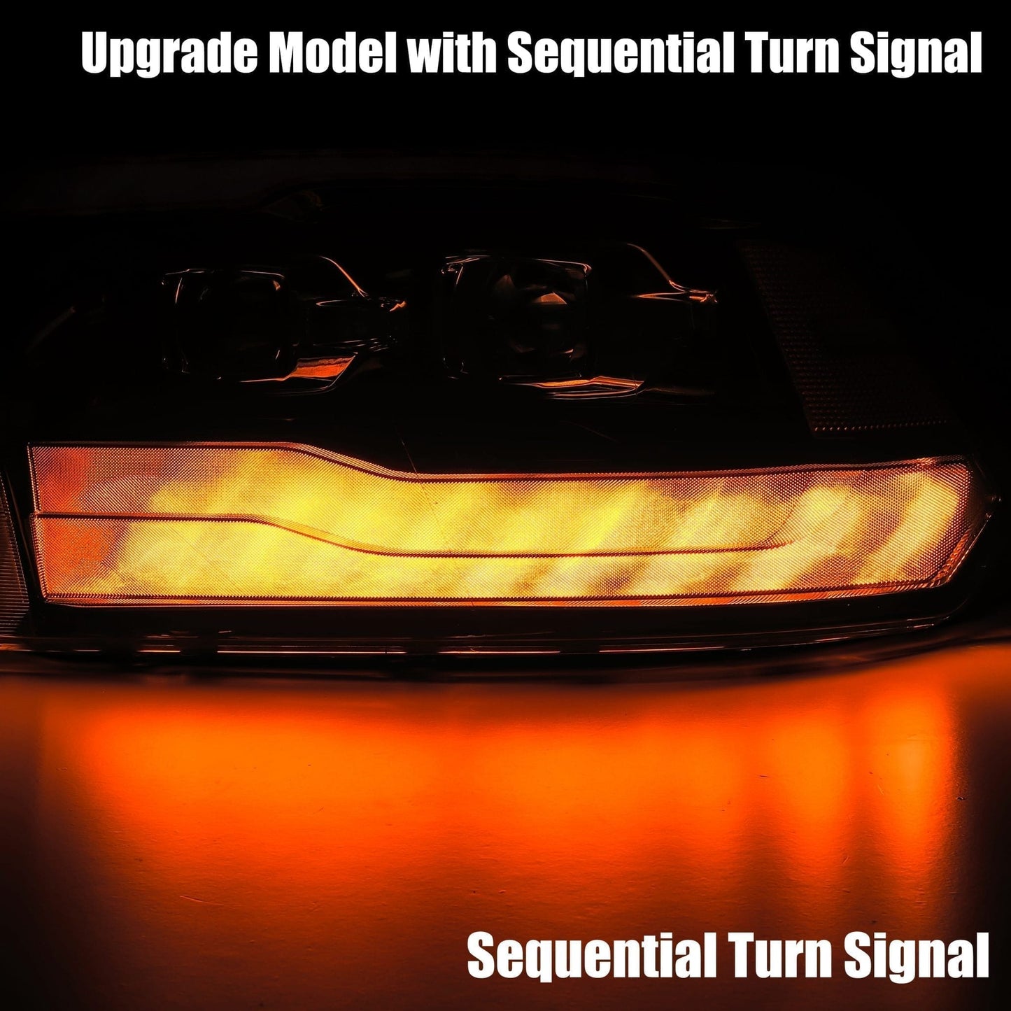 09-18 Ram Truck LUXX-Series LED Projector Headlights Black | AlphaRex