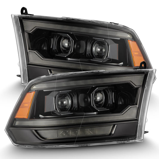 09-18 Ram Truck (MK II 5th Gen 2500 Style) LUXX-Series LED Projector Headlights Alpha-Black | AlphaRex