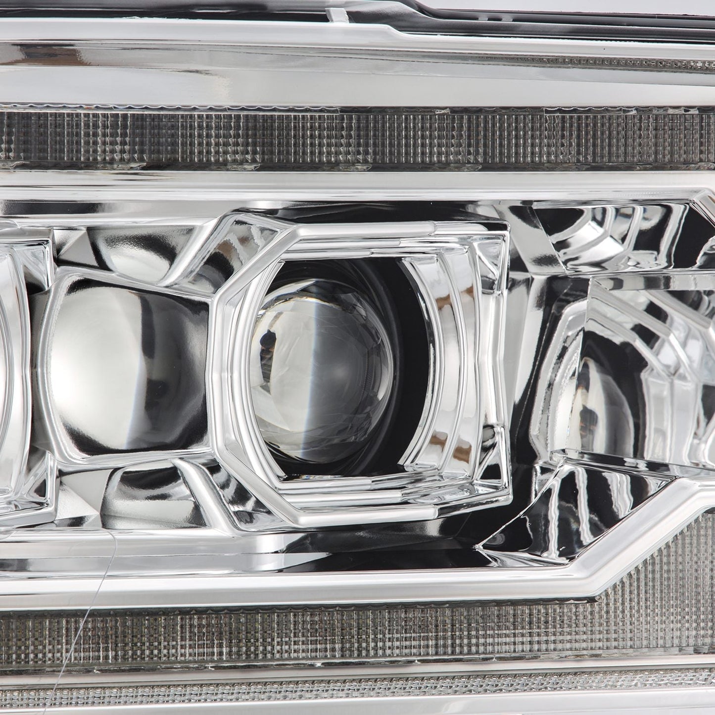 09-18 Ram Truck (MK II 5th Gen 2500 Style) LUXX-Series LED Projector Headlights Chrome | AlphaRex