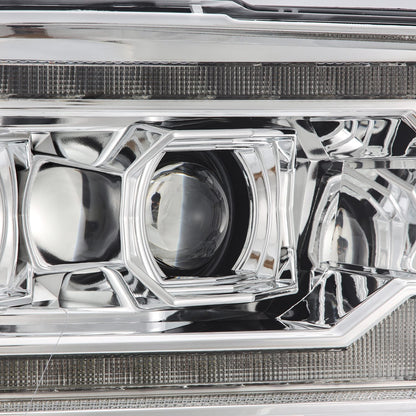09-18 Ram Truck (MK II 5th Gen 2500 Style) LUXX-Series LED Projector Headlights Chrome | AlphaRex