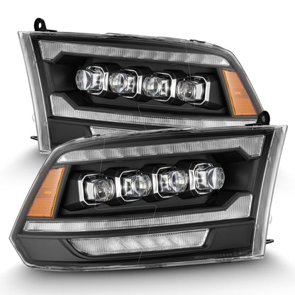 09-18 Ram Truck (MK II 5th Gen 2500 Style) NOVA-Series LED Projector Headlights Black | AlphaRex
