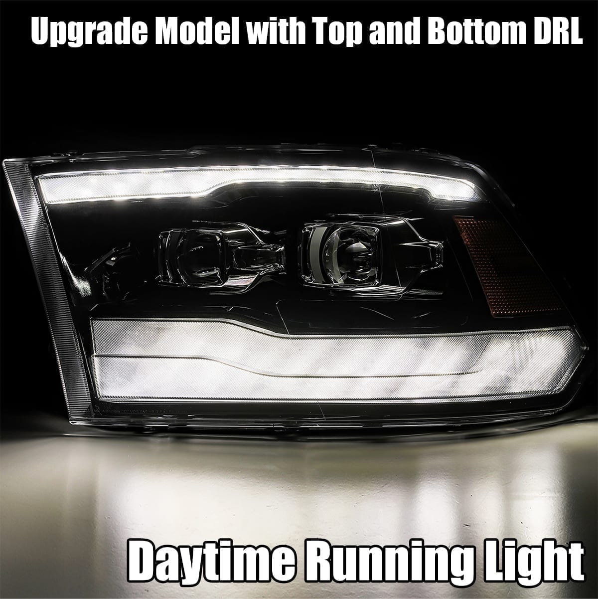 09-18 Ram Truck MK II PRO-Series Halogen Projector Headlights Chrome | AlphaRex
