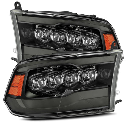 09-18 Ram Truck NOVA-Series LED Projector Headlights Alpha-Black | AlphaRex