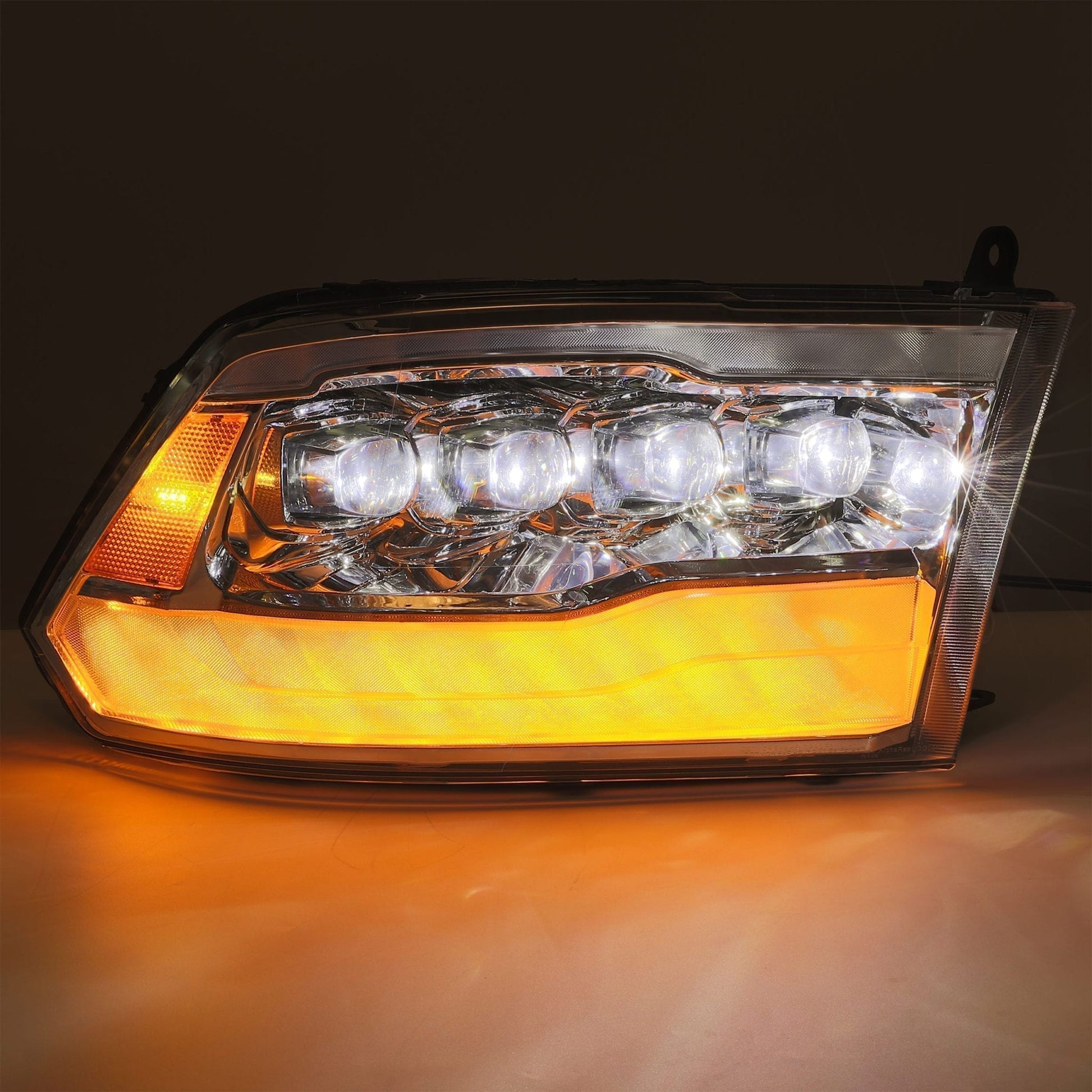 09-18 Ram Truck NOVA-Series LED Projector Headlights Chrome | AlphaRex
