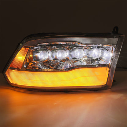 09-18 Ram Truck NOVA-Series LED Projector Headlights Chrome | AlphaRex