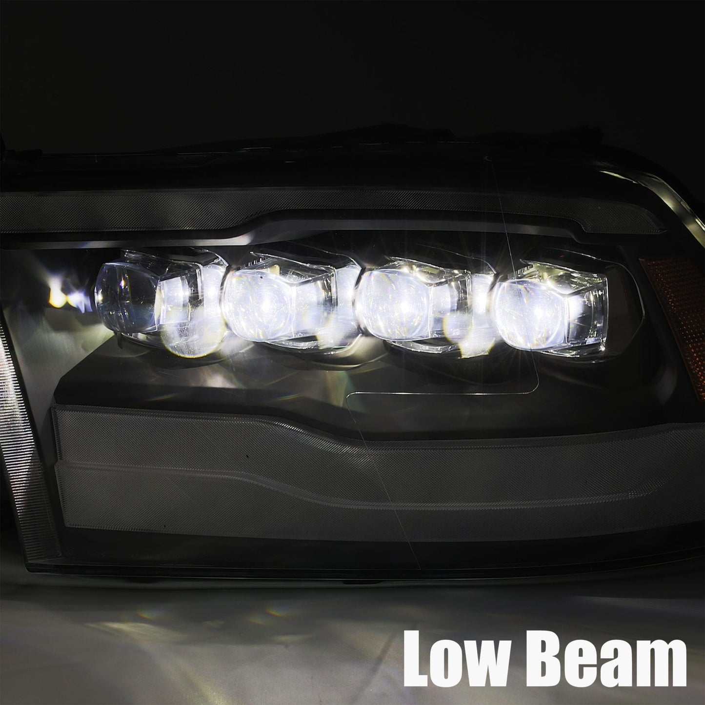 09-18 Ram Truck NOVA-Series LED Projector Headlights Chrome | AlphaRex