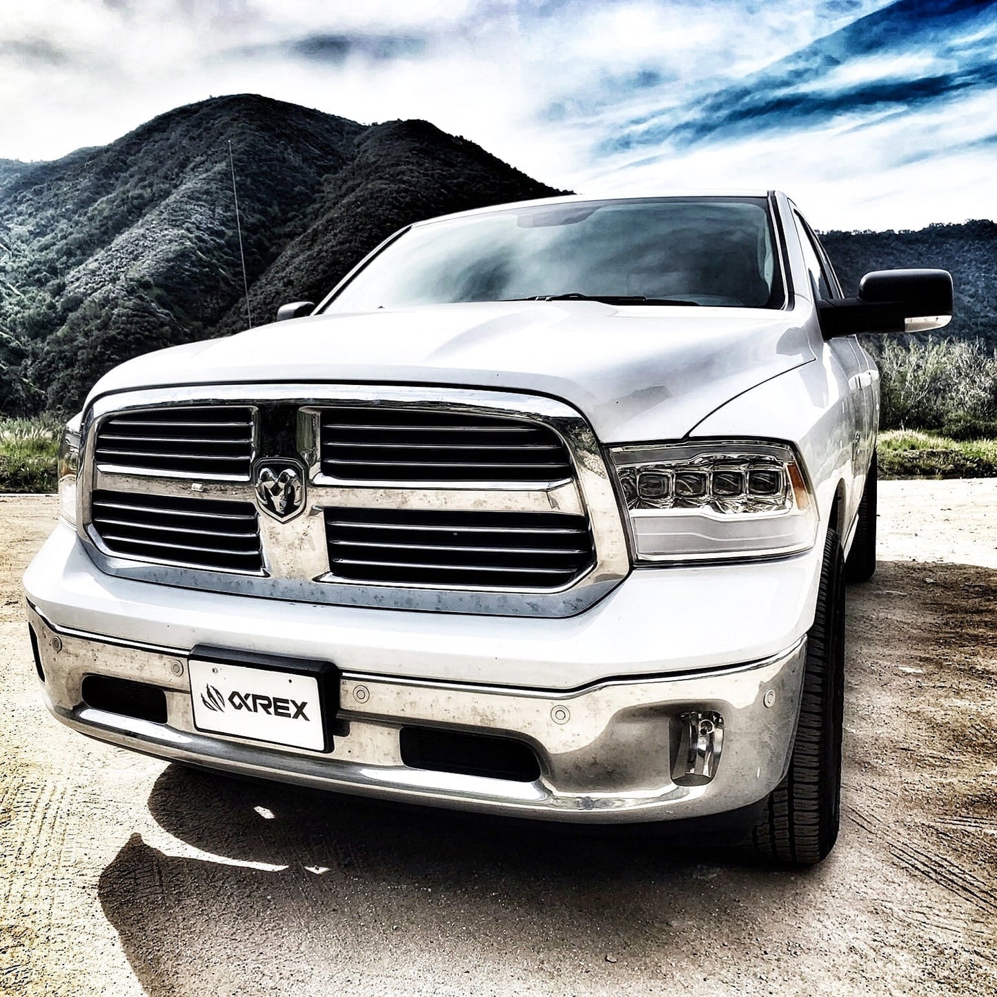 09-18 Ram Truck NOVA-Series LED Projector Headlights Chrome | AlphaRex