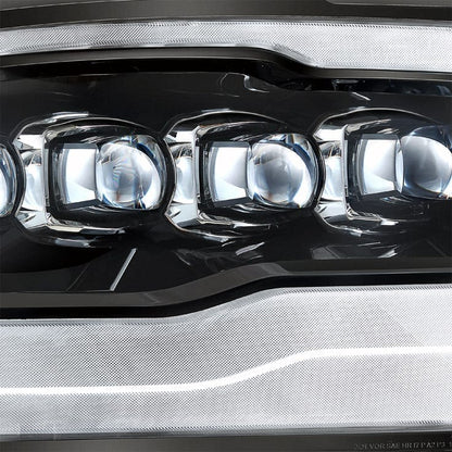 09-18 Ram Truck NOVA-Series LED Projector Headlights Jet Black | AlphaRex
