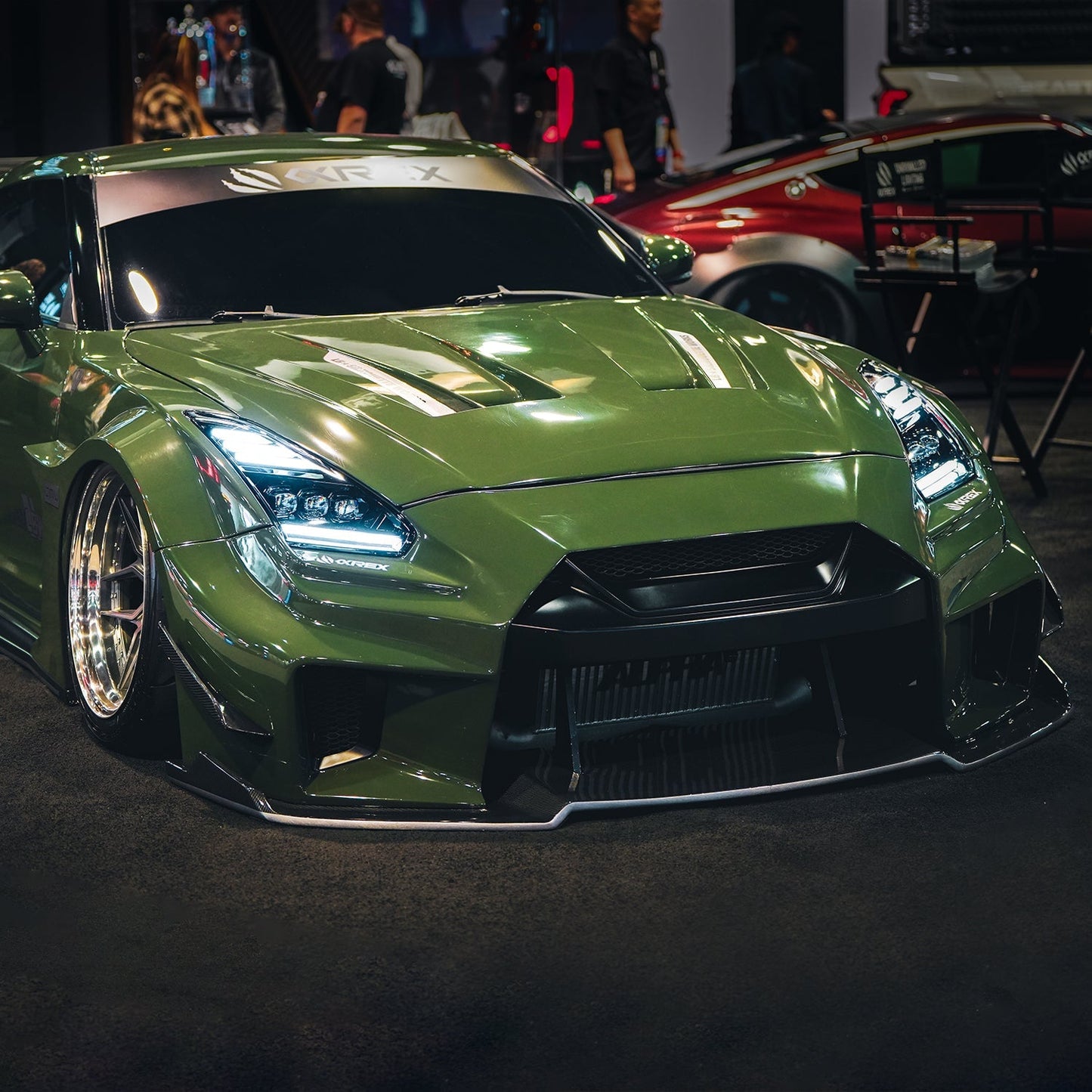 09-25 Nissan GT-R NOVA-Series LED Projector Headlights Alpha-Black | AlphaRex