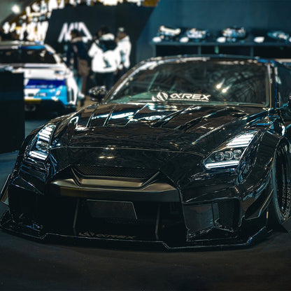 09-25 Nissan GT-R NOVA-Series LED Projector Headlights Black | AlphaRex