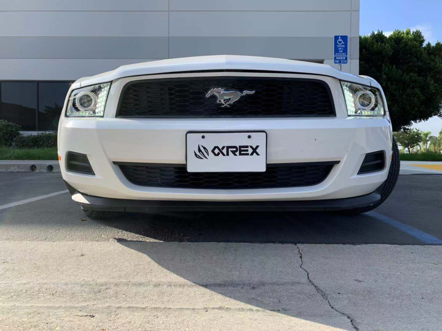 10-12 Ford Mustang LUXX-Series LED Projector Headlights Chrome | AlphaRex