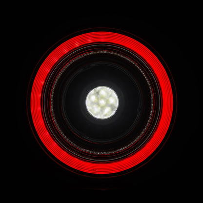 10-15 Ferrari 458 NOVA-Series Prismatic LED Tail Lights Red Clear | AlphaRex