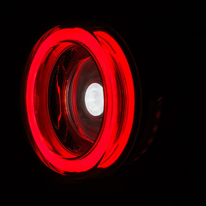 10-15 Ferrari 458 NOVA-Series Prismatic LED Tail Lights Red Clear | AlphaRex