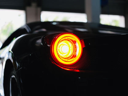 10-15 Ferrari 458 NOVA-Series Prismatic LED Tail Lights Red Smoke | AlphaRex