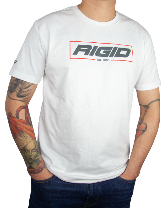 RIGID T Shirt Established 2006 Medium White