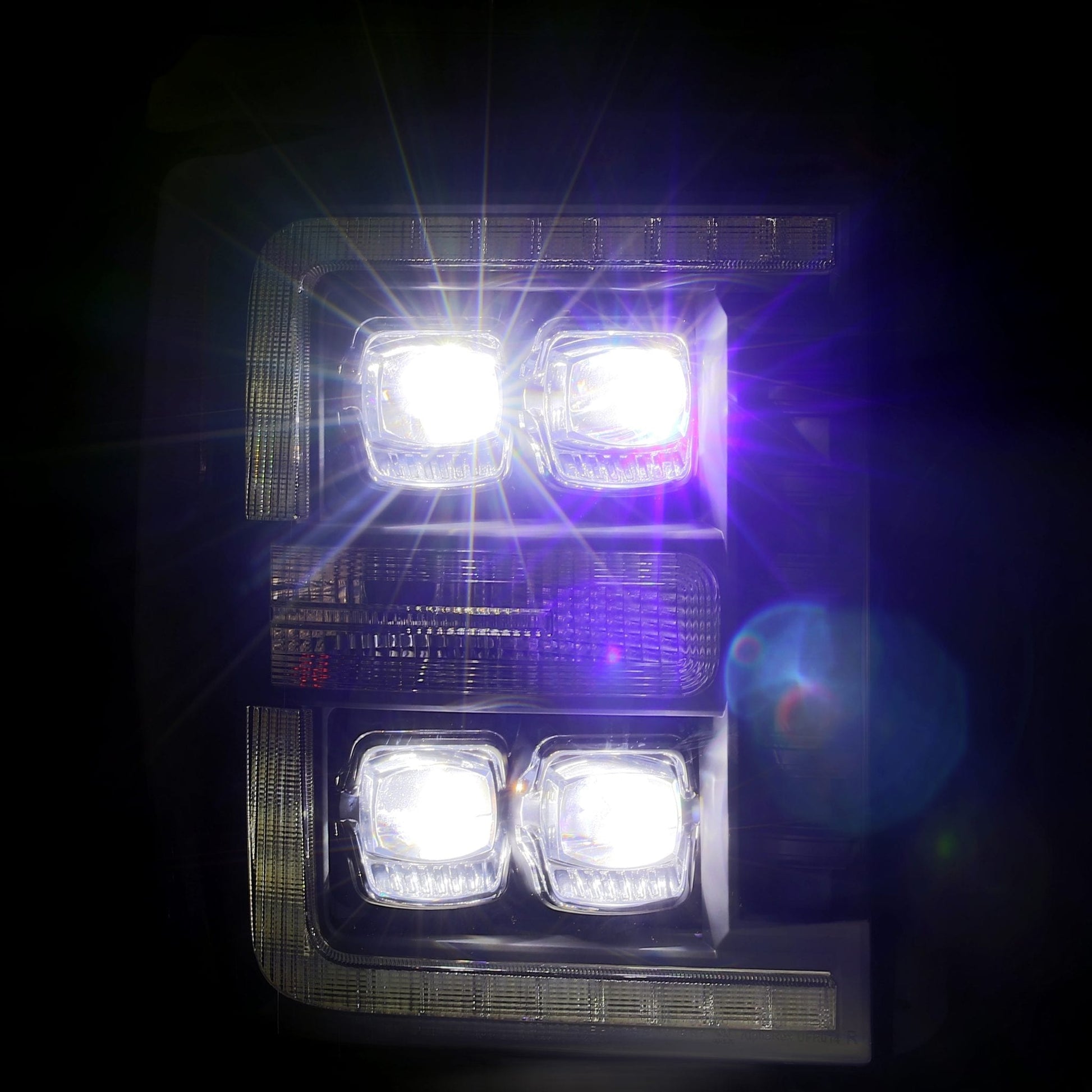 11-16 Ford Super Duty NOVA-Series LED Projector Headlights Alpha-Black | AlphaRex
