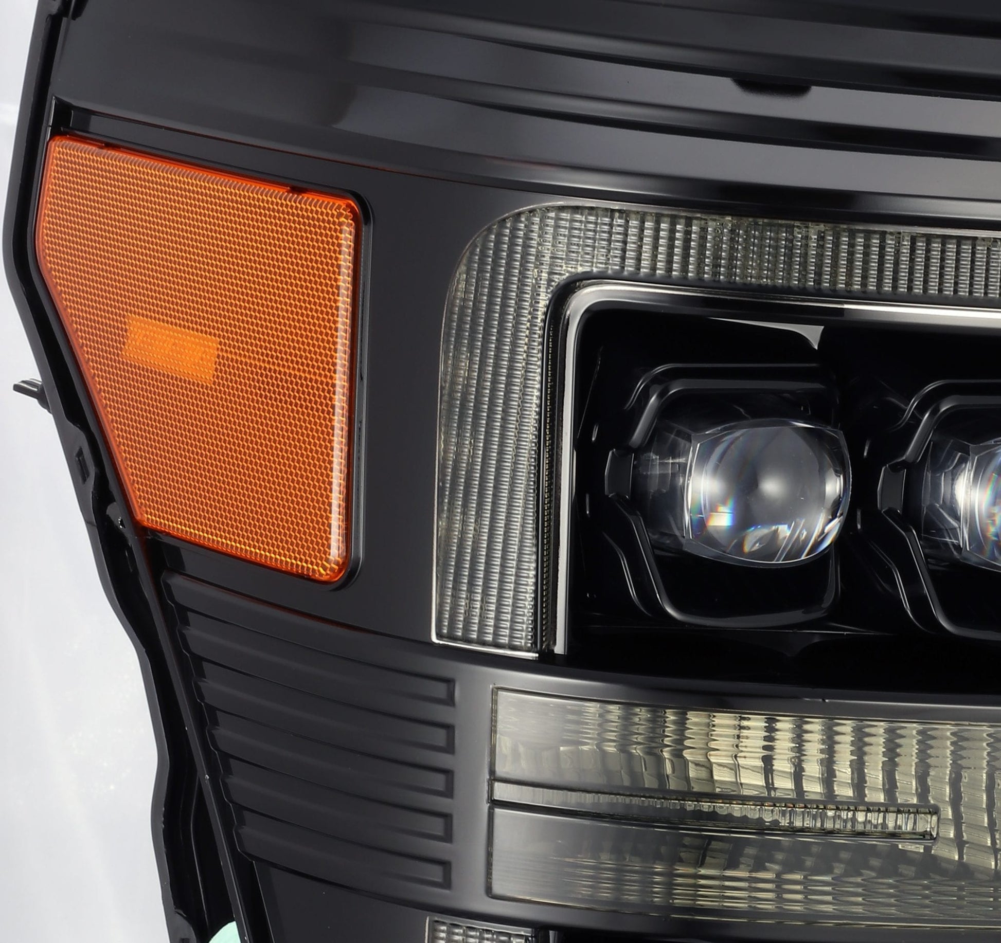 11-16 Ford Super Duty NOVA-Series LED Projector Headlights Alpha-Black | AlphaRex