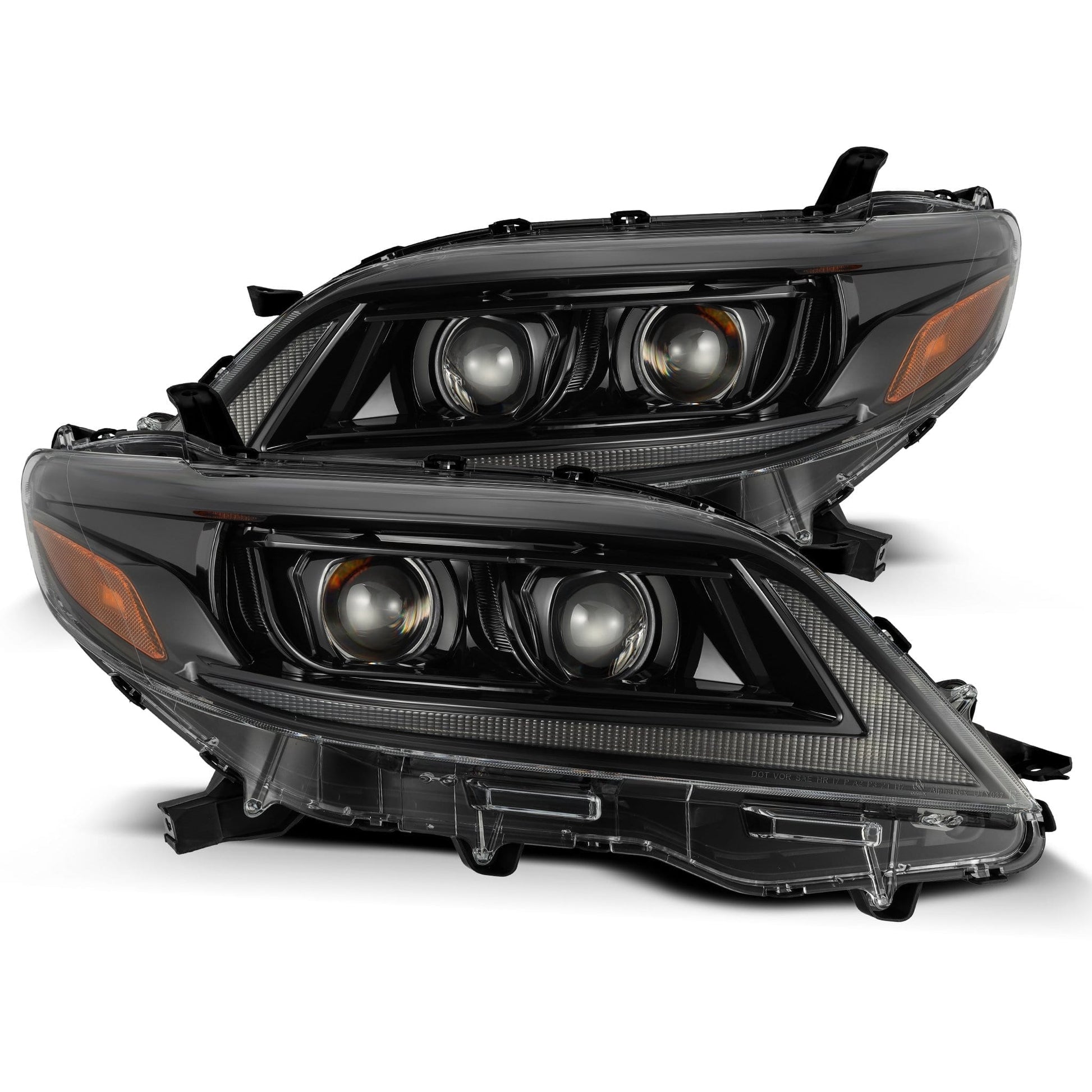 11-20 Toyota Sienna PRO-Series Halogen Projector Headlights Alpha-Black | AlphaRex
