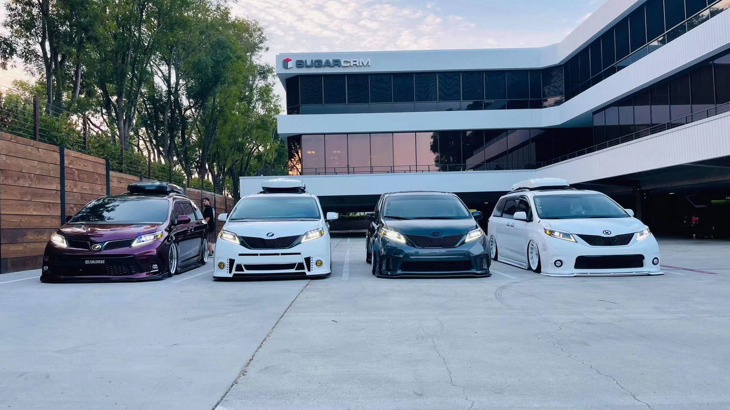 11-20 Toyota Sienna PRO-Series Halogen Projector Headlights Alpha-Black | AlphaRex