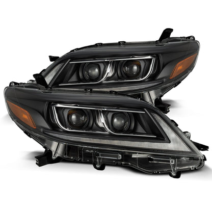 11-20 Toyota Sienna PRO-Series Halogen Projector Headlights Black | AlphaRex