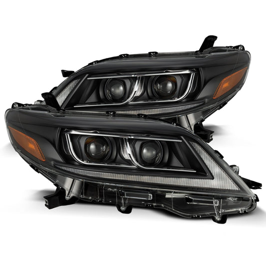 11-20 Toyota Sienna PRO-Series Halogen Projector Headlights Black | AlphaRex