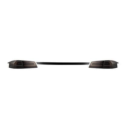 12-21 Tesla Model S LUXX-Series LED Tail Lights Black Smoke (With Black Trunk Center Piece Replacement) | AlphaRex