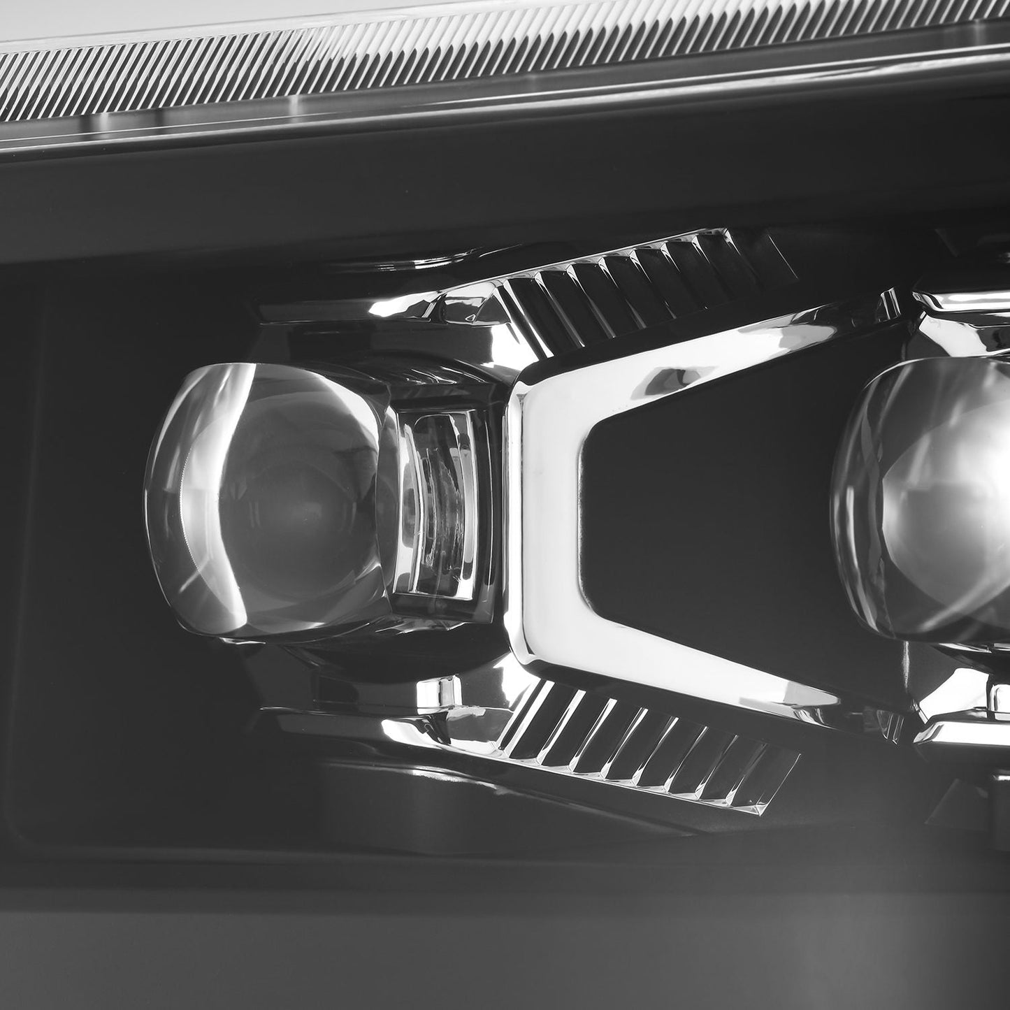 14-15 Chevrolet Silverado NOVA-Series LED Projector Headlights Black | AlphaRex