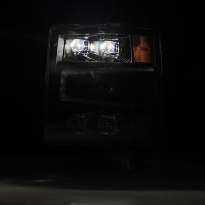 14-15 Chevrolet Silverado NOVA-Series LED Projector Headlights Black | AlphaRex