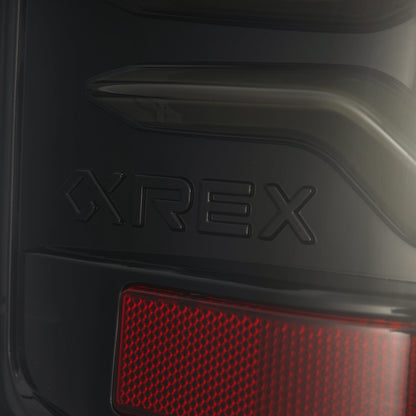 14-18 GMC Sierra 1500/2500HD/3500HD LUXX-Series LED Tail Lights Alpha-Black | AlphaRex