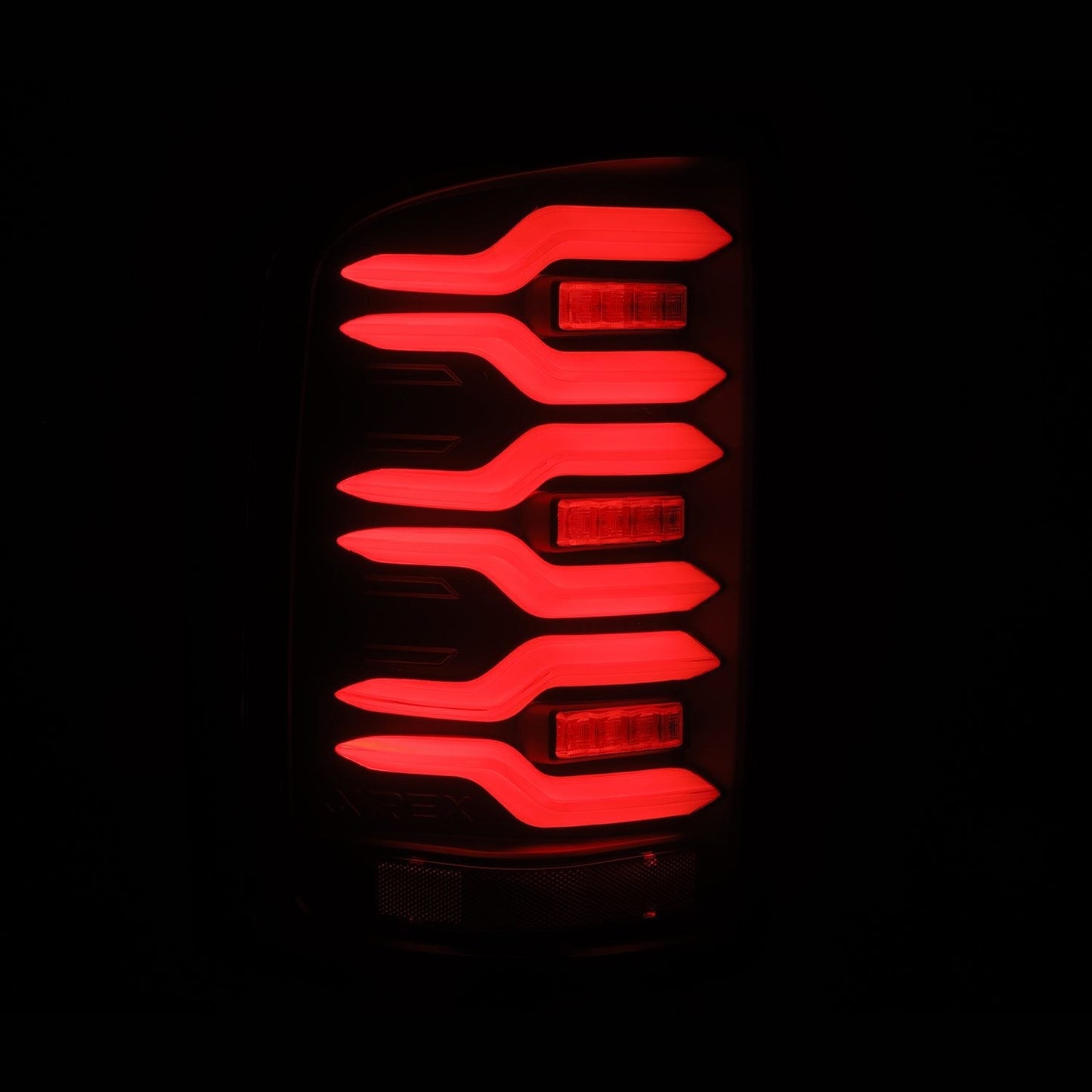 14-18 GMC Sierra 1500/2500HD/3500HD LUXX-Series LED Tail Lights Black | AlphaRex