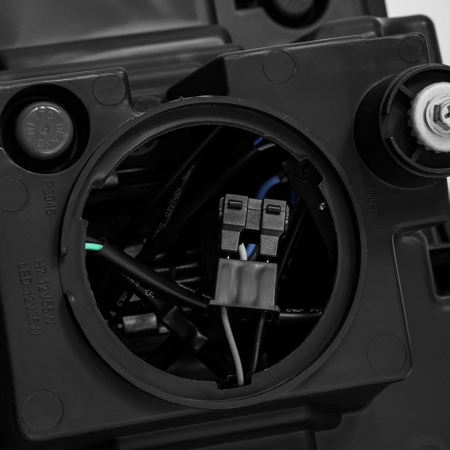 14-18 GMC Sierra LUXX-Series LED Projector Headlights Alpha-Black | AlphaRex