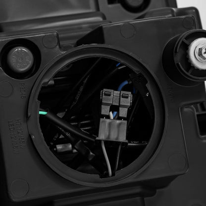 14-18 GMC Sierra LUXX-Series LED Projector Headlights Alpha-Black | AlphaRex