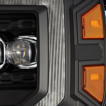 14-18 GMC Sierra NOVA-Series LED Projector Headlights Black | AlphaRex