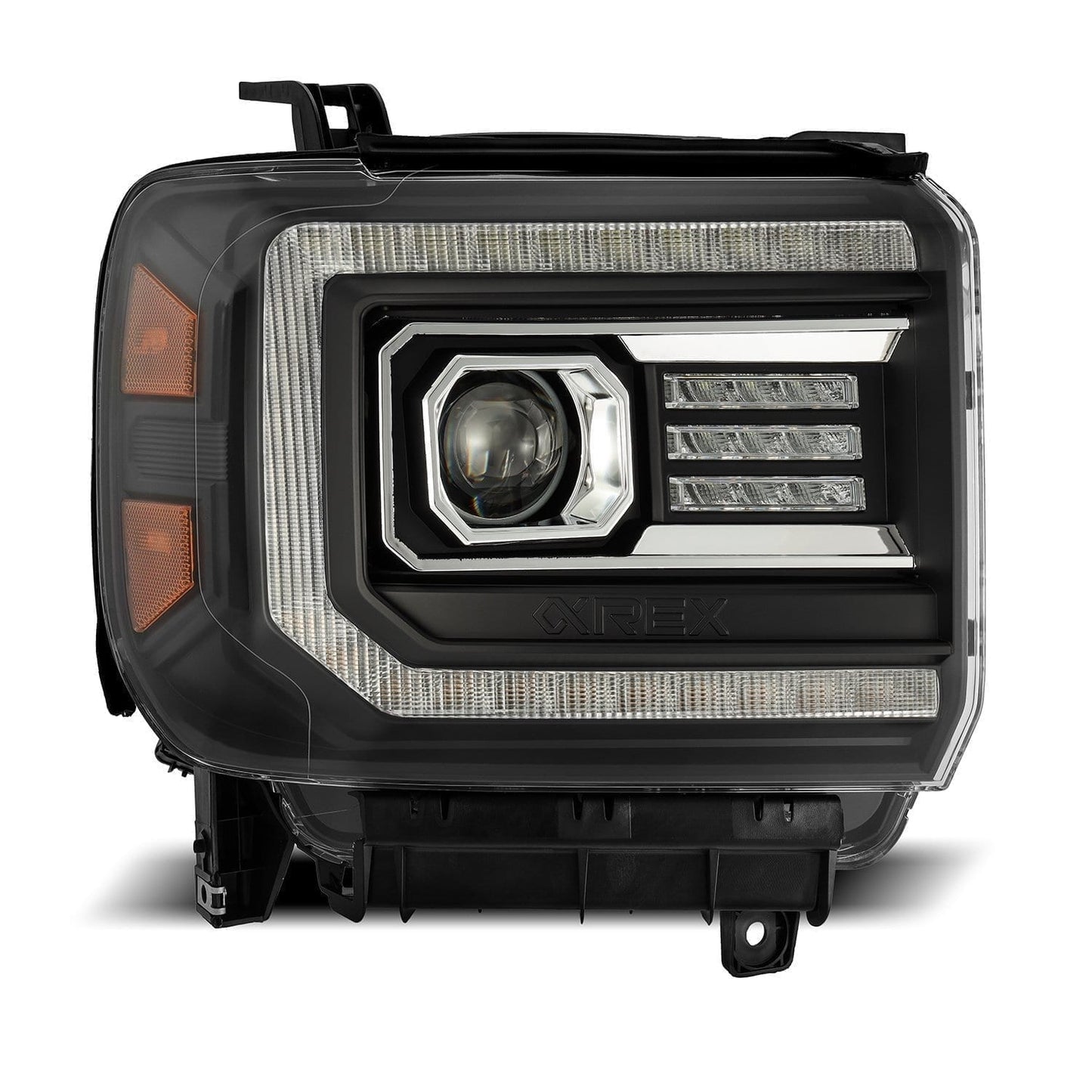 14-18 GMC Sierra PRO-Series Halogen Projector Headlights Black | AlphaRex