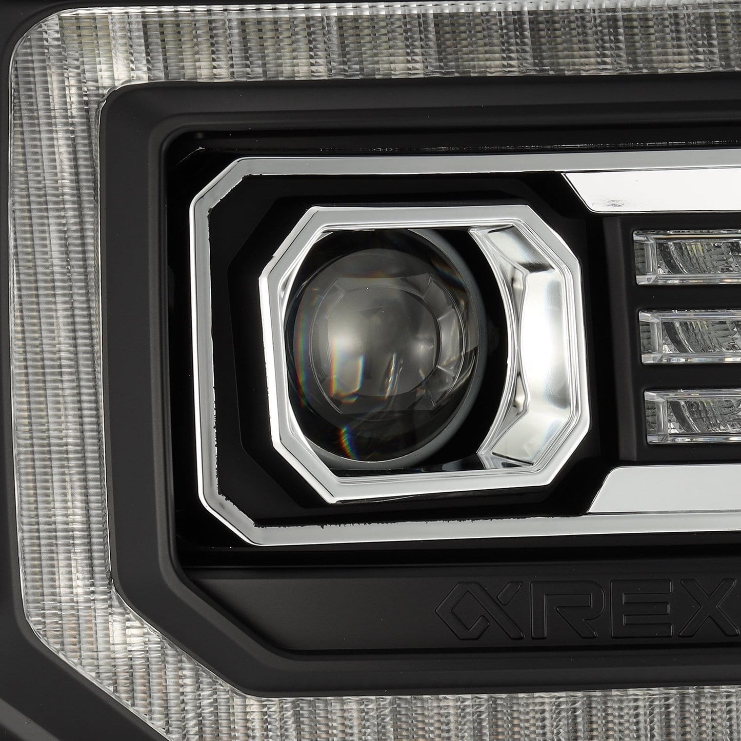 14-18 GMC Sierra PRO-Series Halogen Projector Headlights Black | AlphaRex