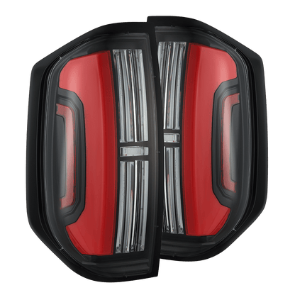 14-21 Toyota Tundra NOVA-Series Prismatic LED Tail Lights Black-Red | AlphaRex