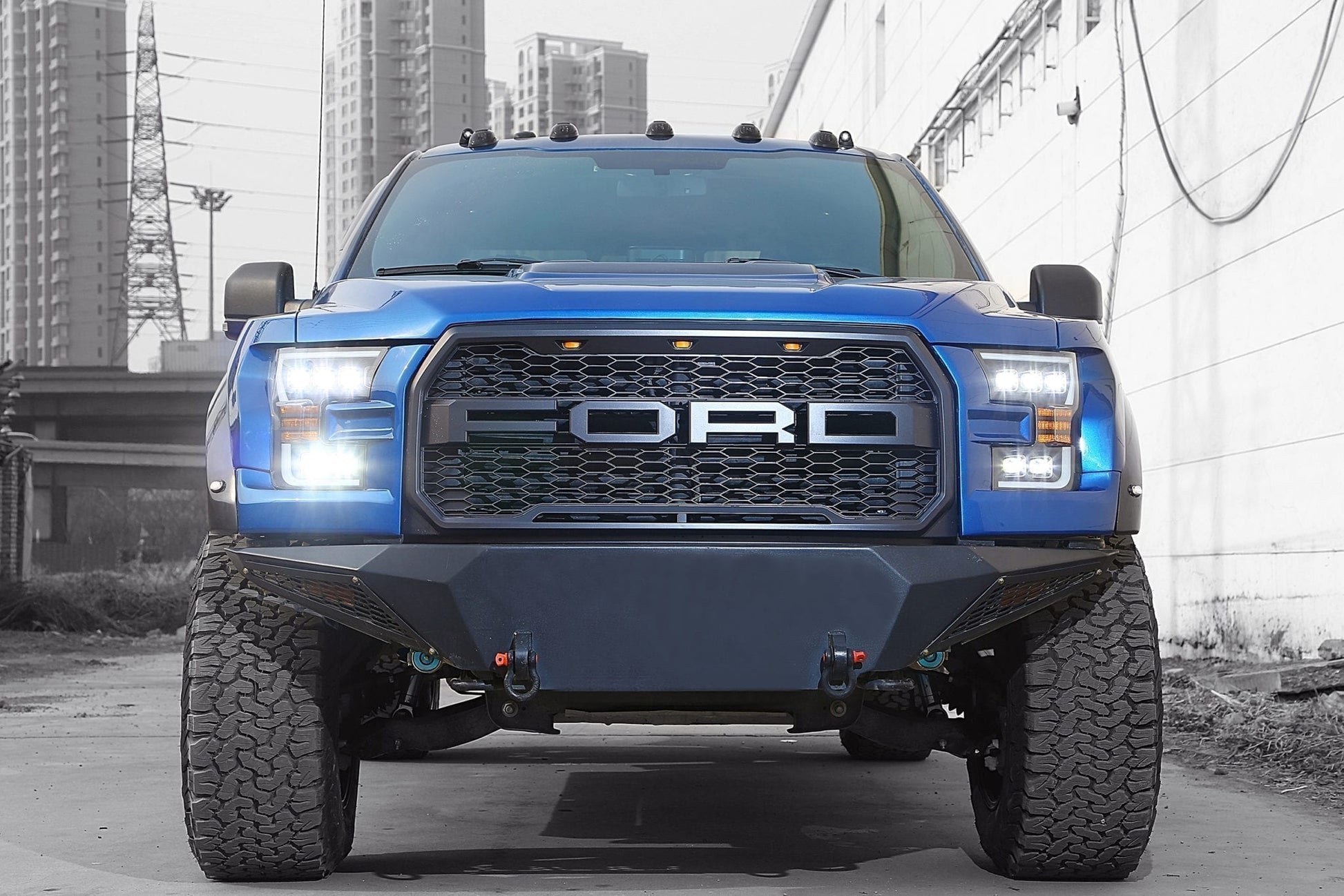15-17 Ford F150 / 17-20 F150 Raptor NOVA-Series LED Projector Headlights Alpha-Black | AlphaRex