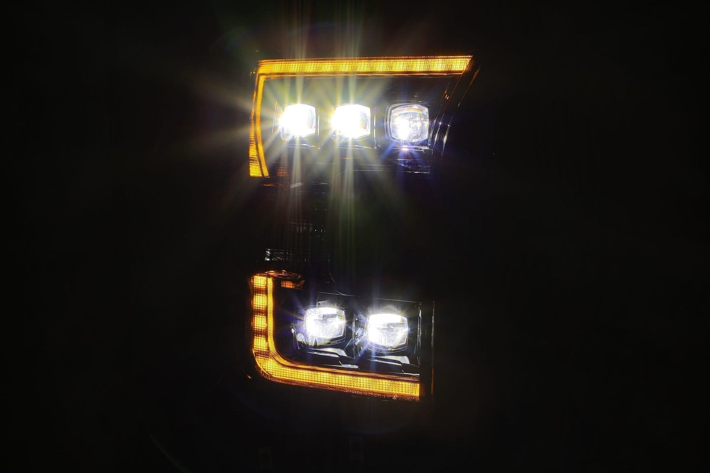 15-17 Ford F150 / 17-20 F150 Raptor NOVA-Series LED Projector Headlights Black | AlphaRex