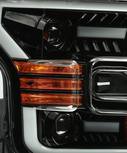15-17 Ford F150 / 17-20 Ford F150 Raptor LUXX-Series LED Projector Headlights Jet Black | AlphaRex