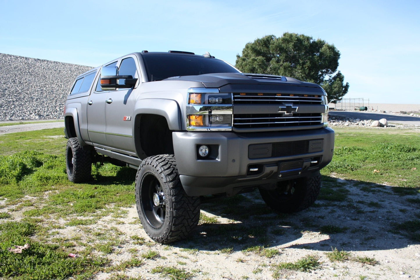 15-19 Chevrolet Silverado 2500HD/3500HD MK II NOVA-Series LED Projector Headlights Chrome | AlphaRex