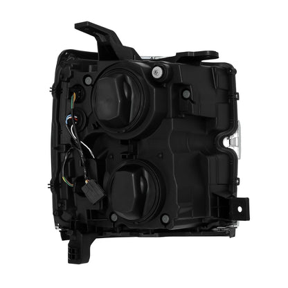 15-19 Chevrolet Silverado 2500HD/3500HD MKII NOVA-Series LED Projector Headlights Jet Black | AlphaRex