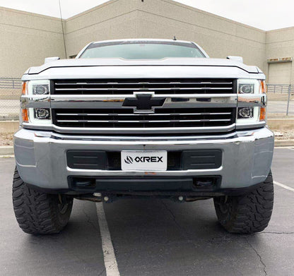 15-19 Chevrolet Silverado 2500HD/3500HD LUXX-Series LED Projector Headlights Chrome | AlphaRex