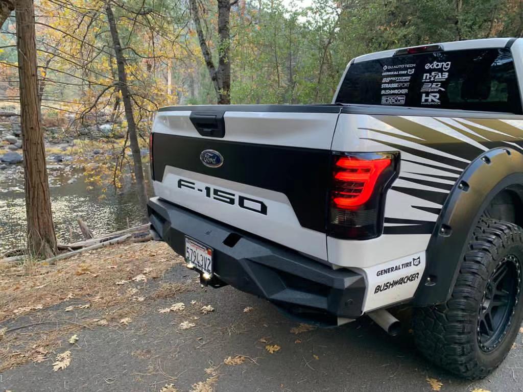 15-20 Ford F150 PRO-Series LED Tail Lights Jet Black | AlphaRex