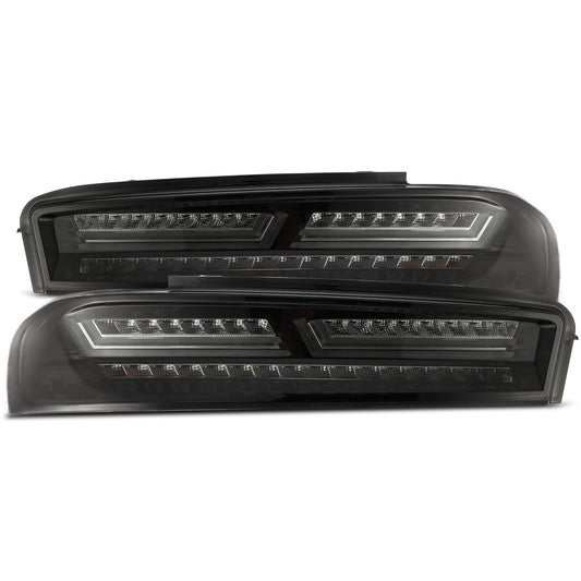 16-18 Chevrolet Camaro PRO-Series LED Tail Lights Jet Black | AlphaRex