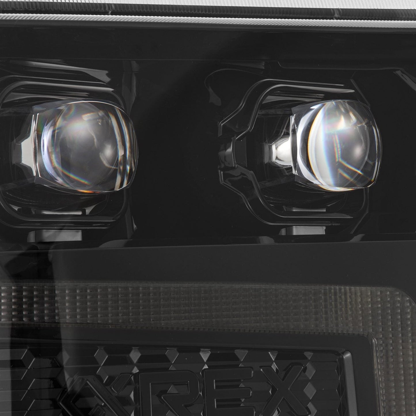 16-18 Chevrolet Silverado 1500 NOVA-Series LED Projector Headlights Alpha-Black | AlphaRex