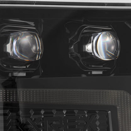 16-18 Chevrolet Silverado 1500 NOVA-Series LED Projector Headlights Alpha-Black | AlphaRex