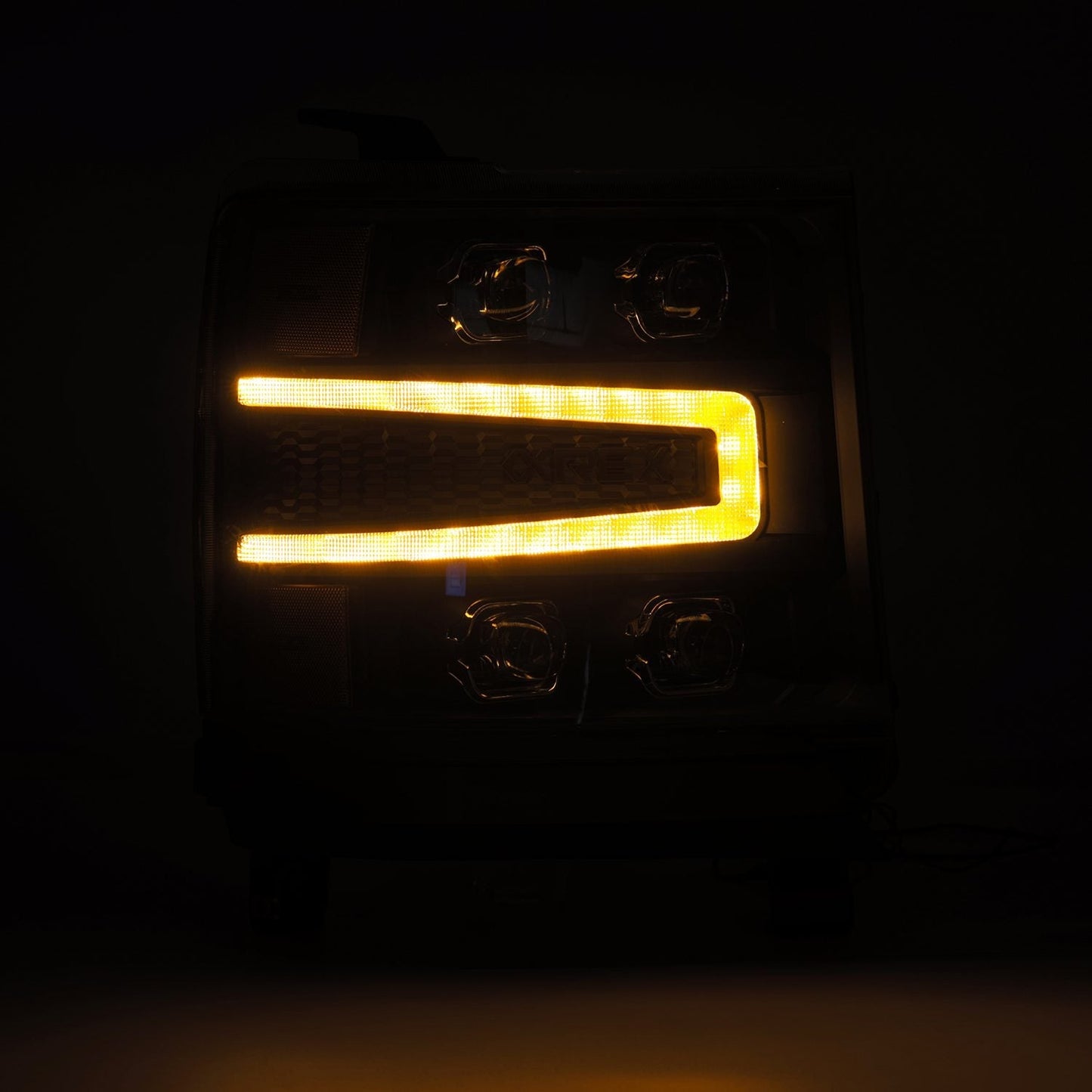 16-18 Chevrolet Silverado 1500 NOVA-Series LED Projector Headlights Black | AlphaRex