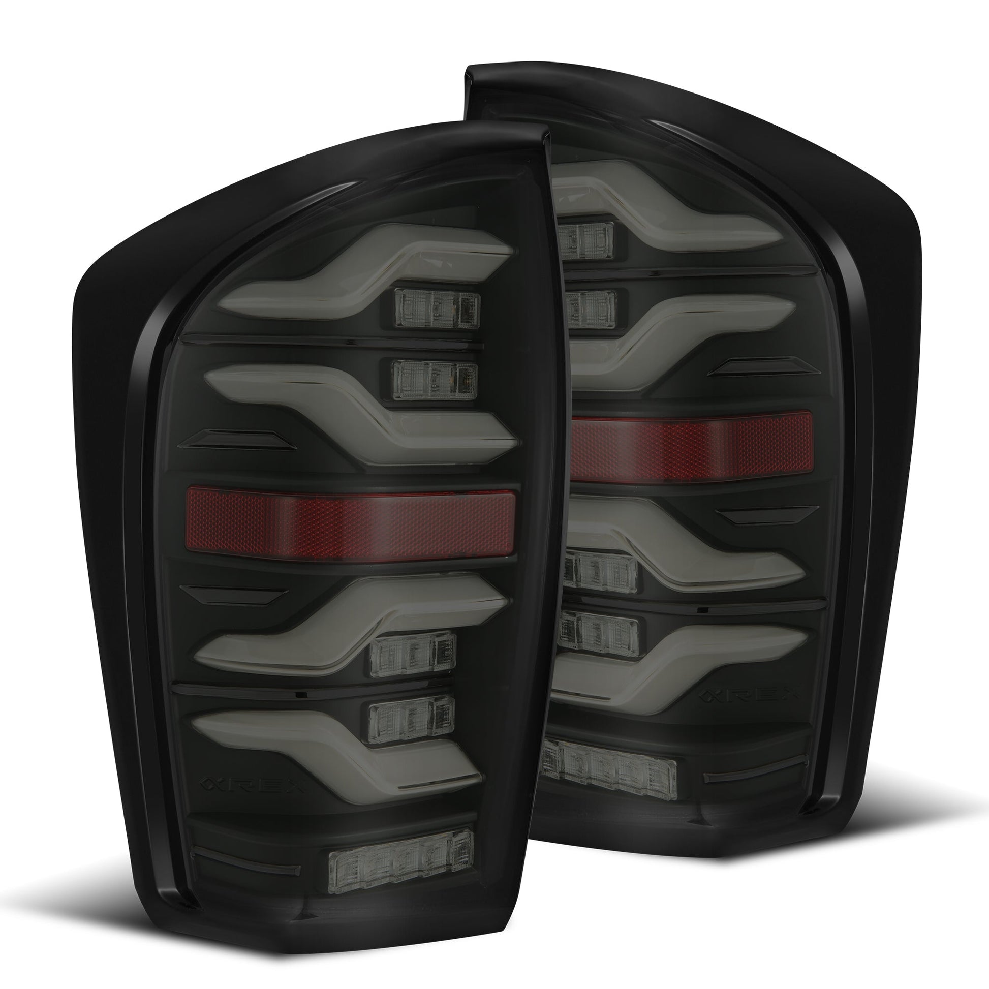 16-23 Toyota Tacoma LUXX-Series LED Tail Lights Black | AlphaRex
