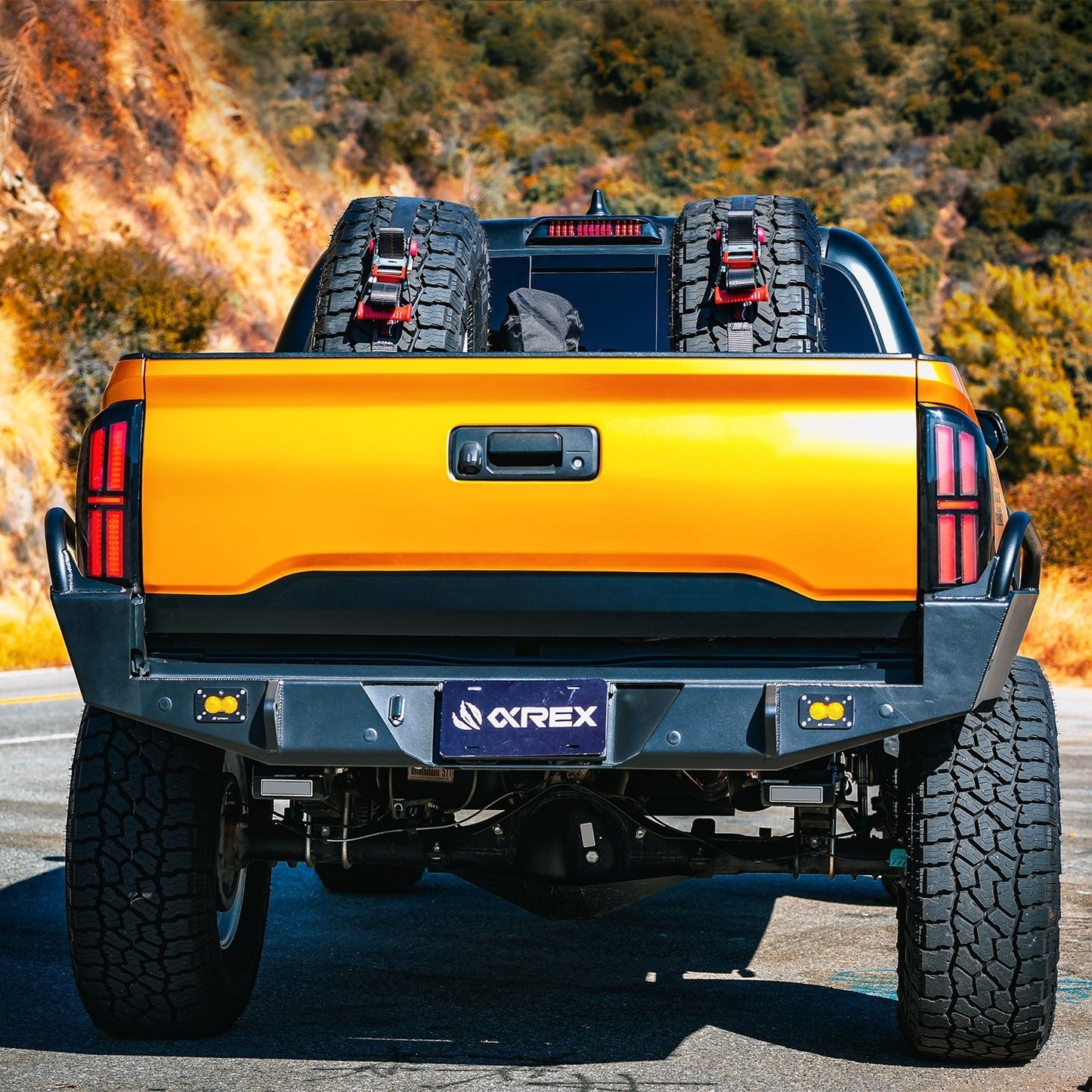 16-23 Toyota Tacoma NOVA-Series Prismatic LED Tail Lights Alpha-Black | AlphaRex